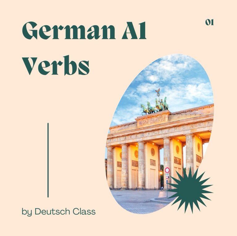 A1 German Verbs List (PDF)